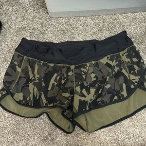 Lululemon camo athletic shorts